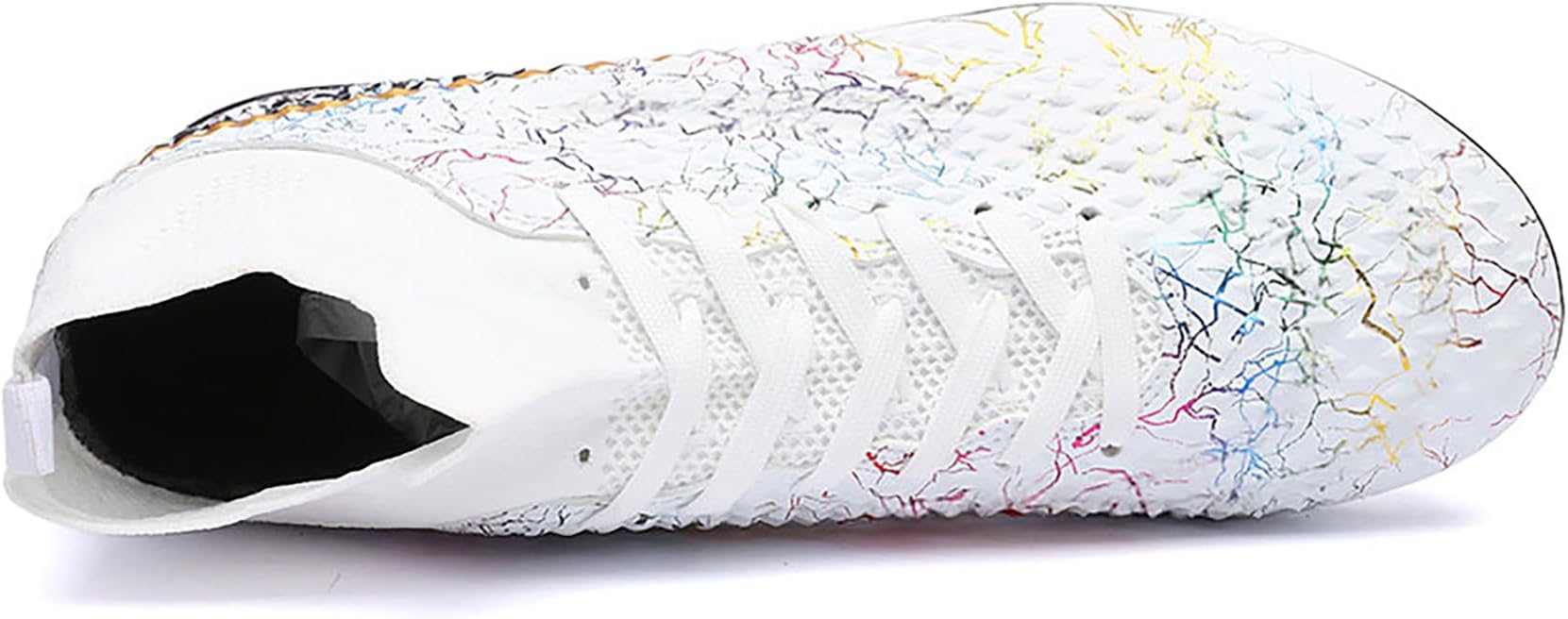 Men's Soccer Shoes High-Top Soccer Cleats Outdoor Breathable Athletic Professional Spikes Youth