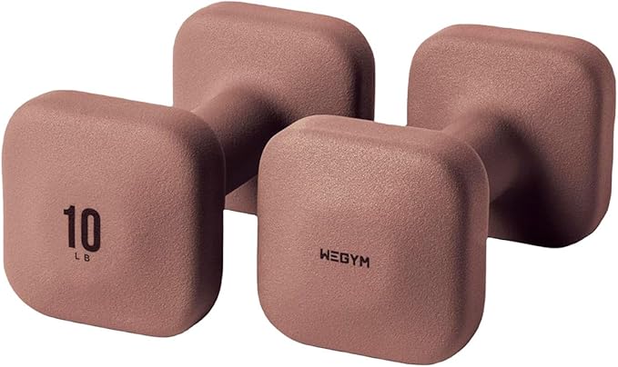 SafeGrip Dumbbells, Anti-Slip, Anti-Roll, Thick Handles, Free Weights, Square Dumbbells for Secure