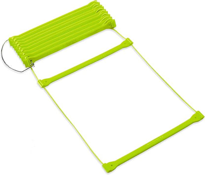 QuickPlay PRO No Tangle Agility Ladder with Quick Lock Adjustable Flat Rungs + Carry Bag (11-Rung)