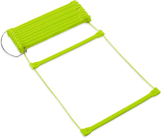 QuickPlay PRO No Tangle Agility Ladder with Quick Lock Adjustable Flat Rungs + Carry Bag (11-Rung)