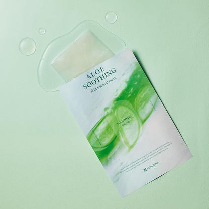 LEADERS Aloe Soothing Skin Renewal Mask ??Calms Irritated Skin, Reduces Redness & Provides Deep