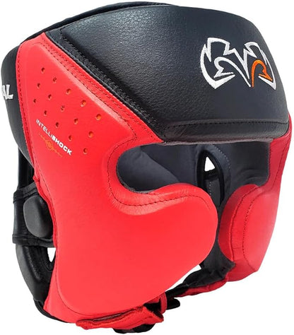 RIVAL Boxing RHG10 Intelli-Shock Headgear, D3O Front and Side Padding, Hook and Loop Back