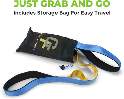 Gradient Fitness Stretching Strap for Physical Therapy, 12 Multi-Loop Stretch Strap 1.5" W x 8' L