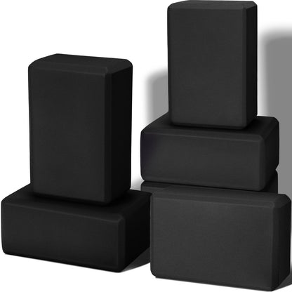 Wettarn 6 Pack Yoga Blocks 9 x 6 x 4 Inch EVA Foam Lightweight Non Slip Yoga Props for Pilates