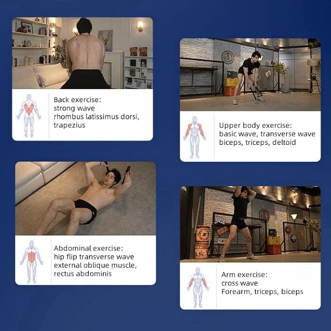 Ropeless Battle Ropes for Home Gym – Silent & Space-Saving Strength Training Equipment