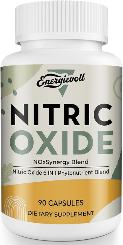 Nitric Oxide Supplement for Men - Precursor and Phytonutrient Blend for Energy, Oxygenation, and