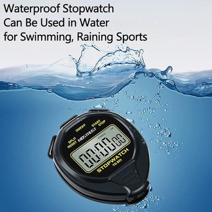 Digital Simple Stopwatch, 1/30 Lap Basic Stopwatch, No Bells, No Clock, No Alarm, Silent, Child