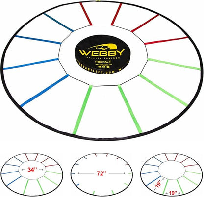 Webby Agility Trainer – Circle Speed and Agility Ladder for High Intensity Reactive Footwork Drills