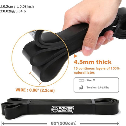POWER GUIDANCE Pull Up Assist Bands - Stretch Resistance Band - Mobility Band - Powerlifting Bands
