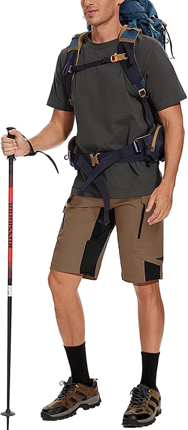 XKTTAC Men's Outdoor Quick Dry Lightweight Stretchy Shorts for Hiking, Tactical, Camping, Travel