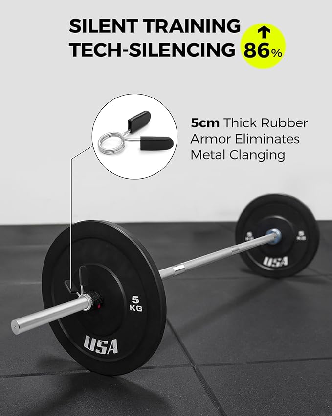 DASKING 4ft/4.9ft Barbell, 1-Inch Standard Detachable Bar, Portable Strength Training Bar for