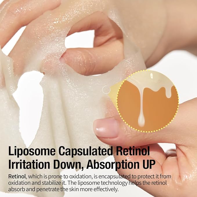 GOODAL Retinol + Black Carrot Gel Sheet Mask ??Intensive Hydration & Pore-Lifting, Cooling