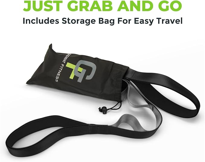 Gradient Fitness Stretching Strap for Physical Therapy, 12 Multi-Loop Stretch Strap 1.5" W x 8' L