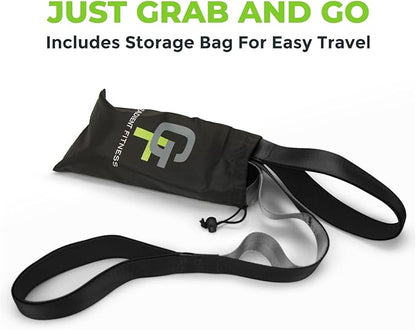 Gradient Fitness Stretching Strap for Physical Therapy, 12 Multi-Loop Stretch Strap 1.5" W x 8' L