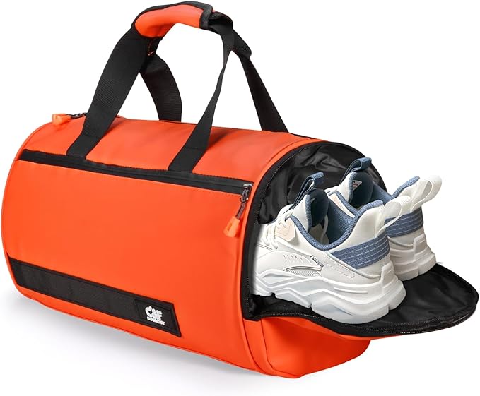 C&F BOGMOST Small Travel Duffel Bag,Compact Sports Small Gym Bag with Shoes Compartment,Lightweight
