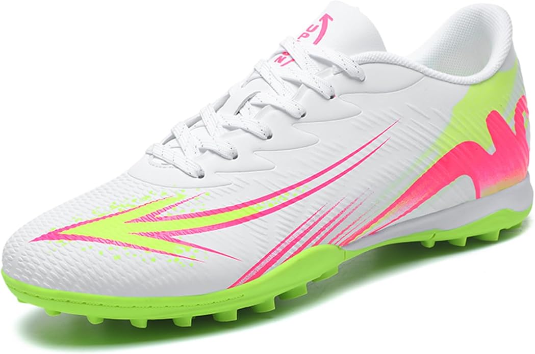 Men's High Top Soccer Shoes FG Long Spikes Adult Football Shoes Lightweight Professional Athletic