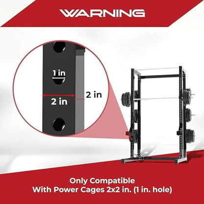 Yes4All Power Rack J-Hooks & Attachments ??Heavy Duty Barbell Holders Compatible with 2x2 & 3x3