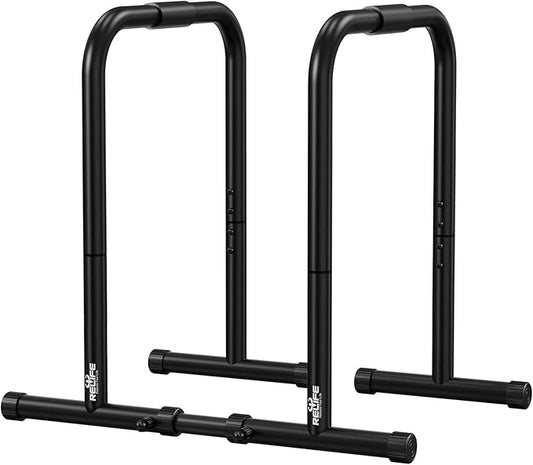 RELIFE REBUILD YOUR LIFE Dip Station Functional Heavy Duty Dip Stands Fitness Workout Dip bar