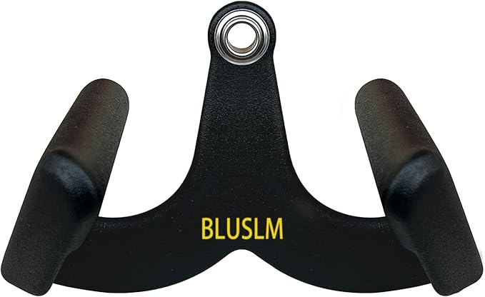 LAT Pull Down Bar for Cable Machine, LAT Pulldown Attachments T Bar V Bar Cable Attachment, Back