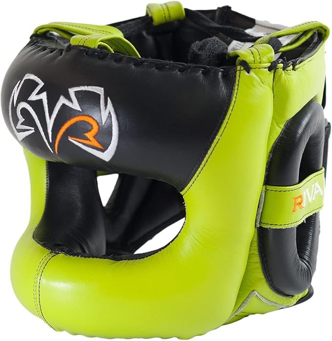 RIVAL Boxing RHGFS3 Face-Saver Sparring Headgear - Wide Eye Opening, Premium Leather, and