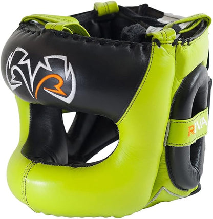 RIVAL Boxing RHGFS3 Face-Saver Sparring Headgear - Wide Eye Opening, Premium Leather, and