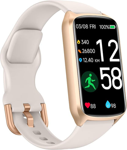 Health Fitness Tracker with 24/7 Heart Rate, Blood Oxygen, Blood Pressure, Sleep Tracker, 5ATM