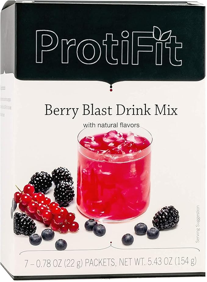 High Protein Fruit Flavored Powder Drink Mix, 15g Protein, Low Calorie, Sugar Free, Ideal Protein