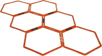 Yes4All Hex Agility Rings/Speed Rings with Carrying Bag – Hexagon Rings, Agility Hurdles for