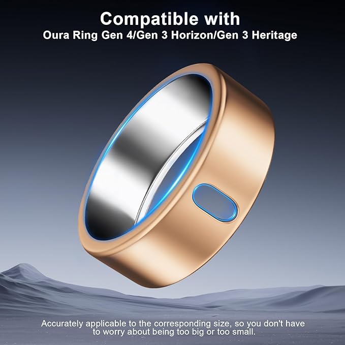 5 Pack Cover Compatible with Oura Ring Gen 4/Oura Ring Gen 3 Horizon/Heritage, Surport Charging