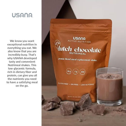 USANA Meal Replacement Shake - Dutch Chocolate - 540 Grams - 9 Servings