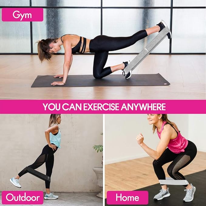 Resistance Bands, Fabric Workout Bands for Women & Men, Cloth Booty Resistance Loop Bands, Thick