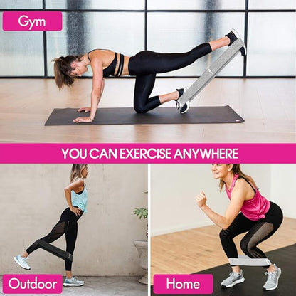 Resistance Bands, Fabric Workout Bands for Women & Men, Cloth Booty Resistance Loop Bands, Thick