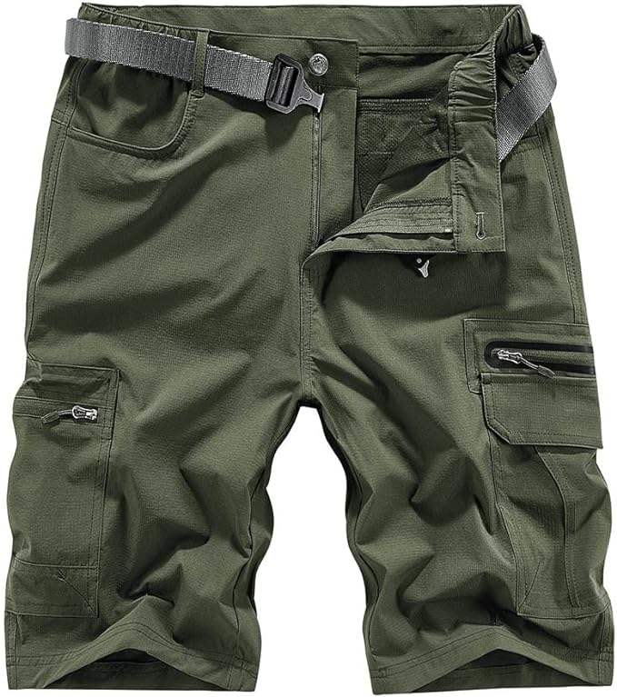 Quick Dry Hiking Shorts Men's Cargo Casual Outdoor 4-Way Stretchy Lightweight Summer Short with