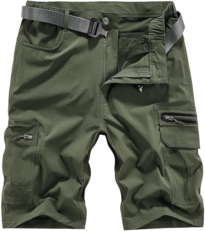 Quick Dry Hiking Shorts Men's Cargo Casual Outdoor 4-Way Stretchy Lightweight Summer Short with