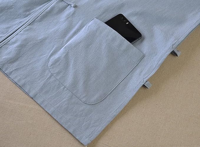 Men's Cotton Sleeveless Kung Fu Vest ??Traditional Chinese Martial Arts Tank Top Tai Chi Wing Chun