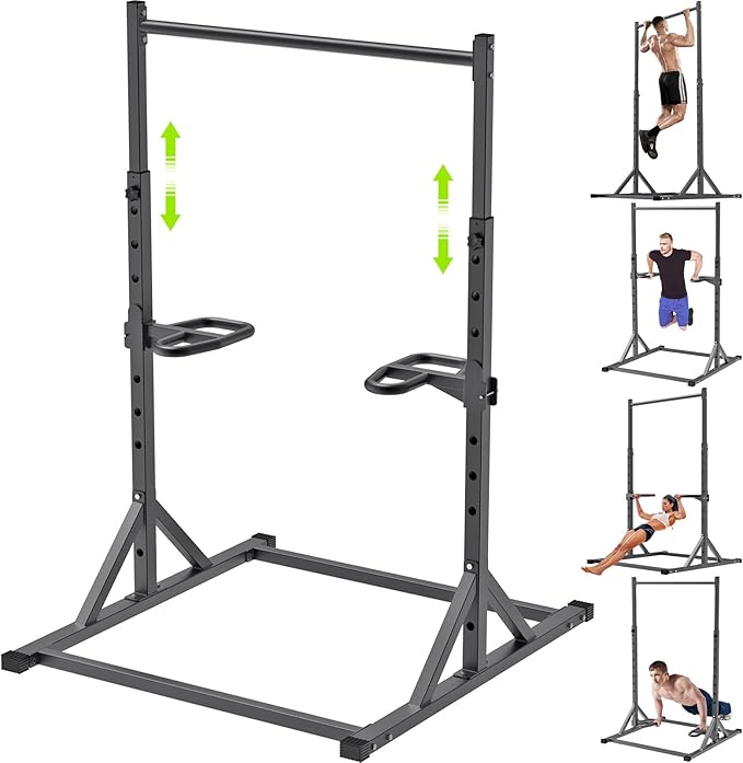 SELEWARE Adjustable Pull Up Station, Multifunction Pull Up Bar, Fully Welded, 500 lbs Capacity