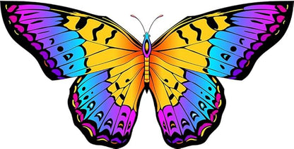 HONBO Butterfly Kites for Kids & Adults,55" x 28" Large Beginner Kite for Kids Ages 4-8,Easy to Fly
