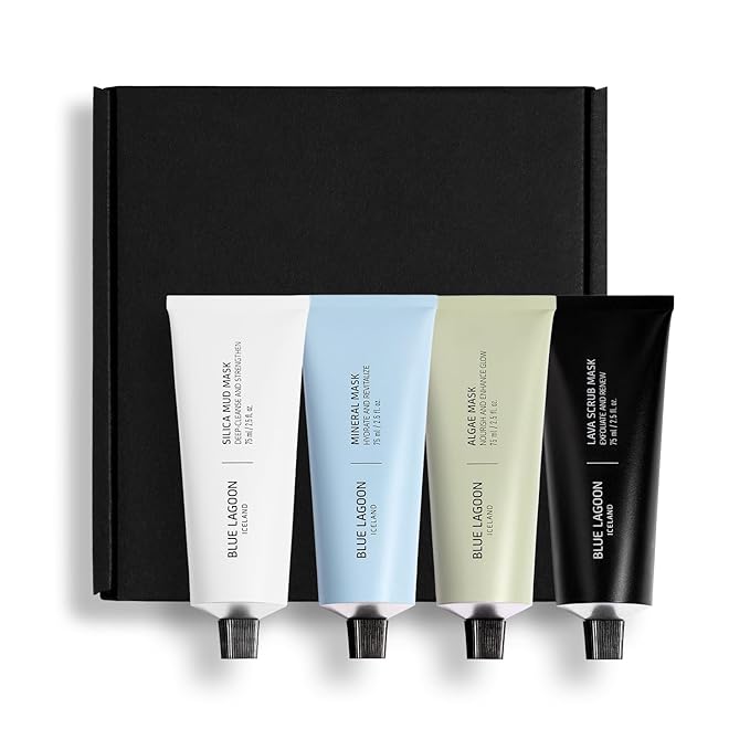 Blue Lagoon Signature Masks, Includes Facial Mask Targeting Hydration, Calmness, Exfoliation &