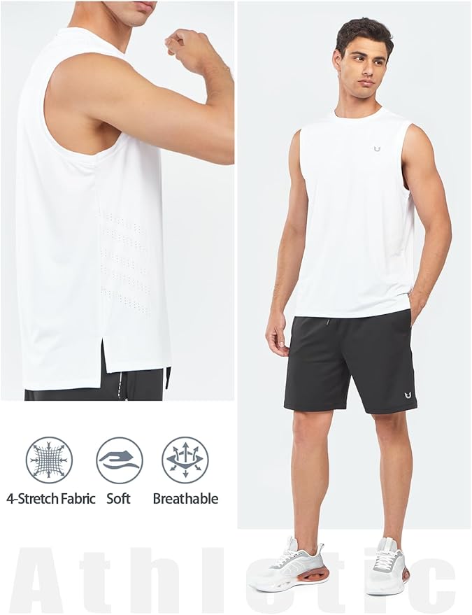 NORTHYARD Men's Athletic Workout Tank Top Running Gym Sleeveless Shirts Quick Dry Lightweight