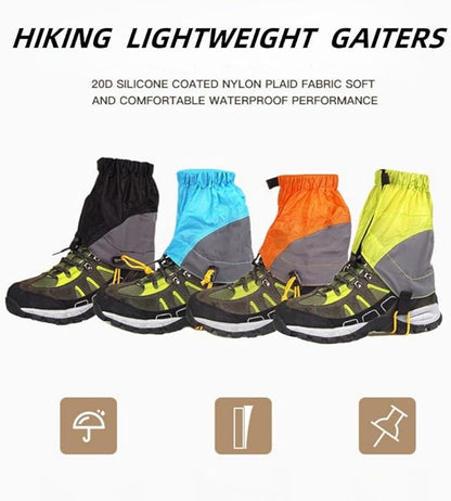 Short Leg Gaiters,Shoe Covers,Hiking Gaiters,Lightweight and Adjustable, Available in All