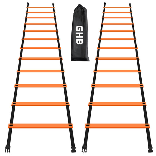 GHB Pro Agility Ladder 12 Rung 20ft 2 Pack