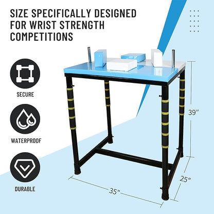 INNOLIFE Arm Wrestling Battle Table with Wrist Rope, Arm Strength Training Equipment Competition