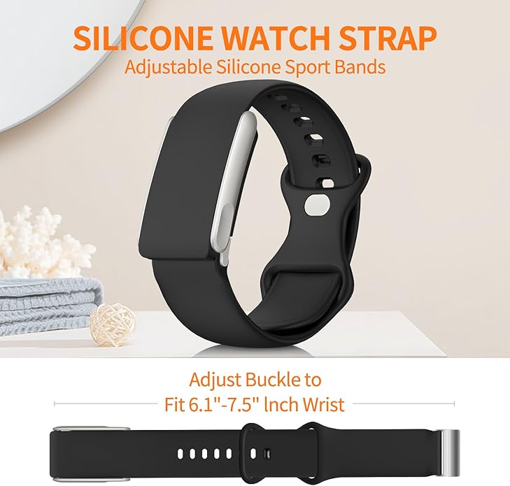 Band Compatible with WHOOP 5.0/MG SportFlex - ECG Strap, Soft Adjustable Silicone Waterproof