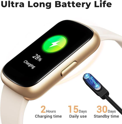 Fitness Tracker Smart Watch, 1.47" Full Touch Health Tracker with 24/7 Heart Rate & Blood Oxygen