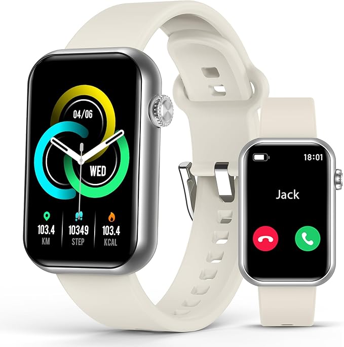 Smart Watch Fitness Tracker (Answer/Make Call), 24/7 Heart Rate Spo2 Blood Pressure Monitor Sleep