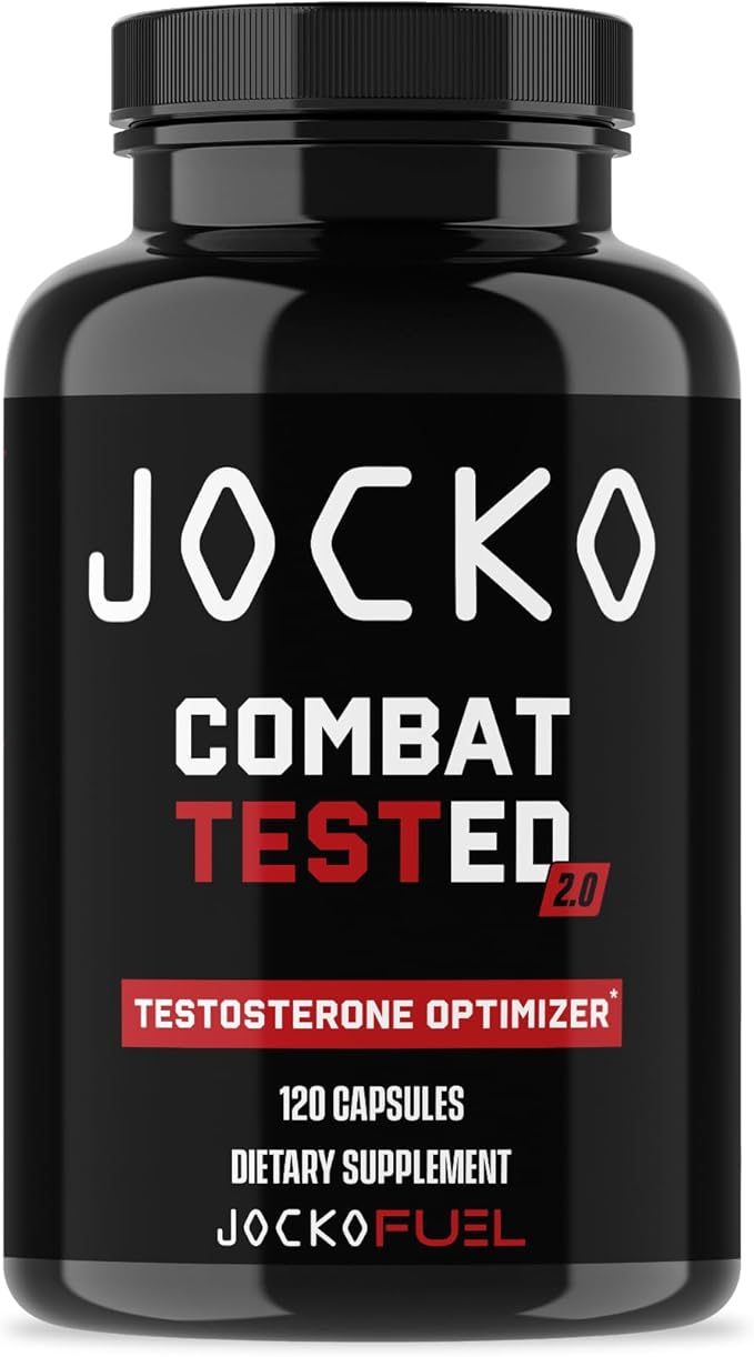 Jocko Fuel Test Booster for Men - Natural Endurance, Stamina, & Strength Booster - Muscle Builder