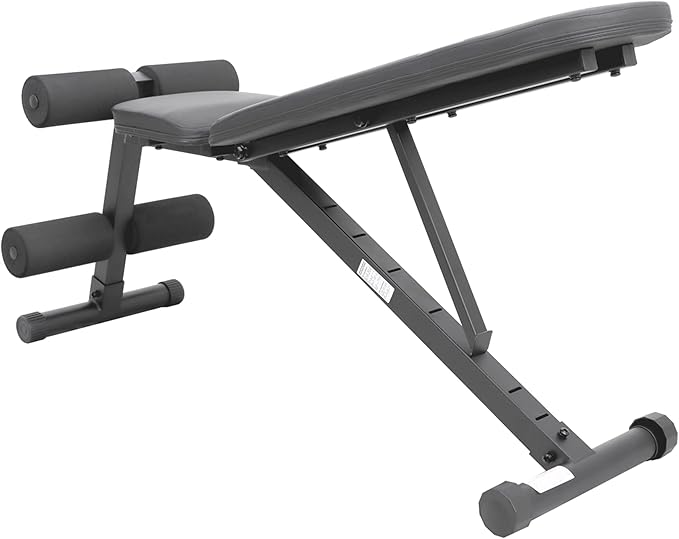 Sunny Health & Fitness Compact Premium Incline Bench Press Bar Rack Set & Optional Leg Extension