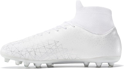 Kids Soccer Cleats High Top Training Youth Football Cleats, Boys Girls Athletic Outdoor