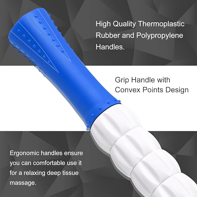 Muscle Roller Stick for Athletes - Deep Tissue Fascia Blaster & Roller Massager for Myofascial Pain