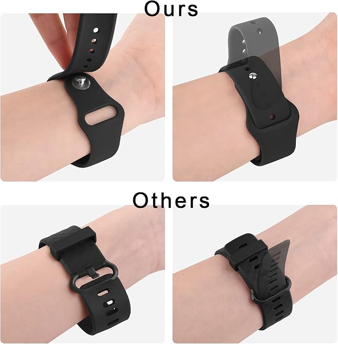 Amzpas Silicone Band for Coros PACE 2/ APEX 42mm/ APEX 2, 20mm Quick-Release Replacement Wristband